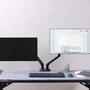 Aisens Soporte Gaming para 2 Monitores con Iluminación RGB Negro-Blanco